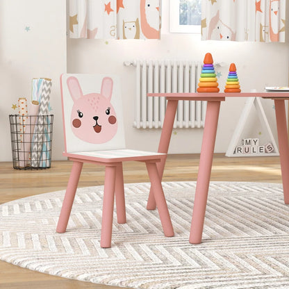 Kids Table and Chair Set And Kids Easel With Paper Roll, Storage Baskets, Kids Activity Furniture Set