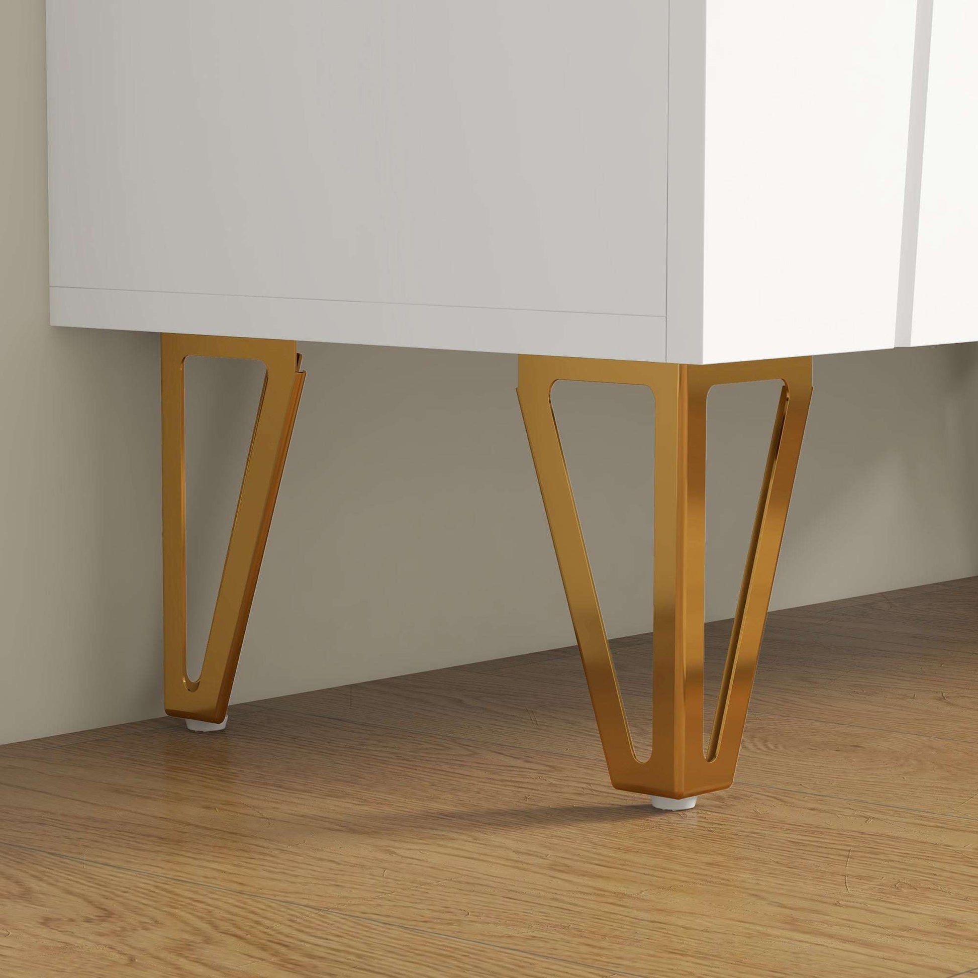 Narrow Shoe Storage Cabinet with Soft-Close Hinges and Adjustable Shelves for 15-20 Pairs of Shoes, White