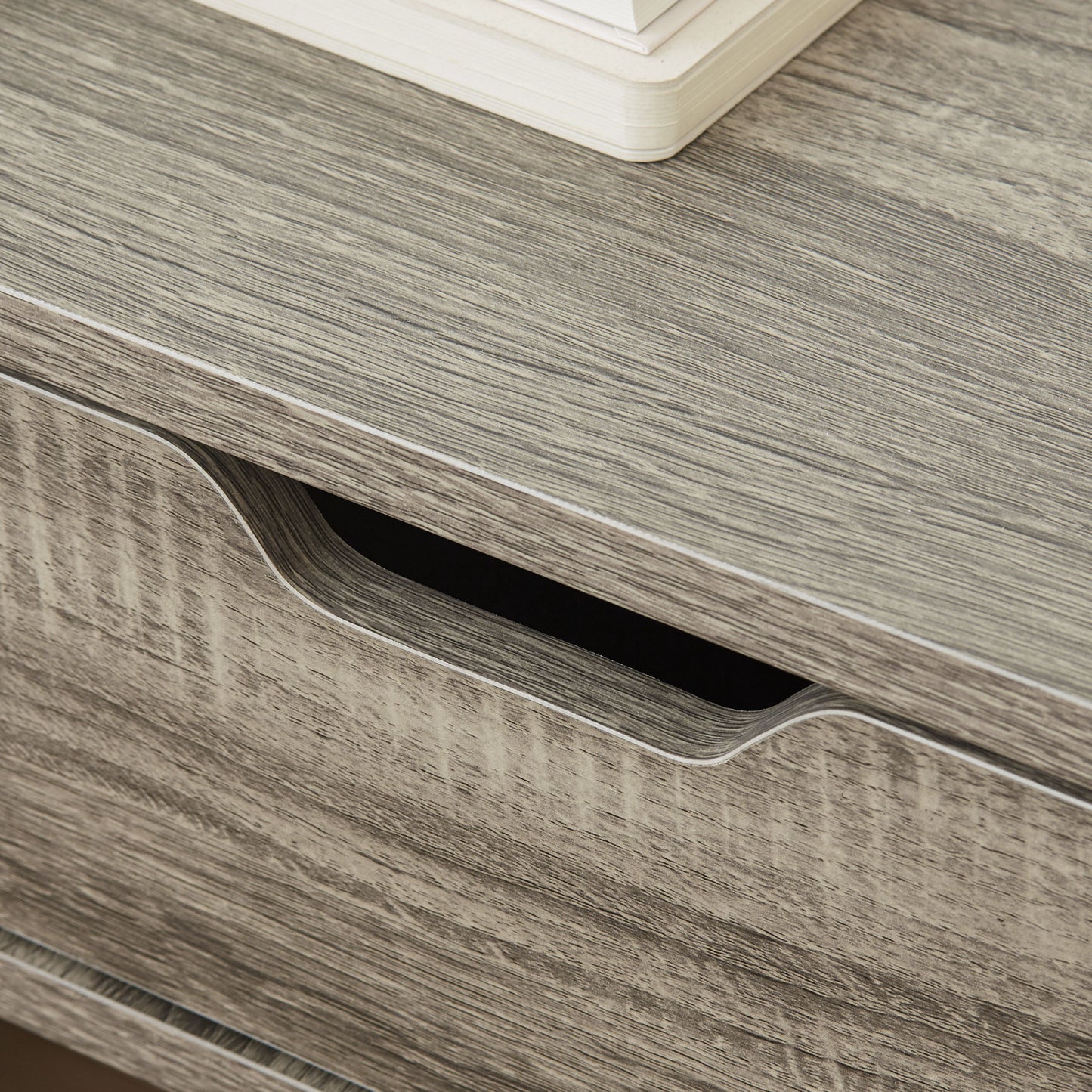 Floating Nightstand Set of 2 Wall Mounted Bedside Table with Storage Drawer for Bedroom, Grey