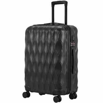 2-Piece Hard Shell Luggage Set | TSA Lock with USB Port | 20 & 12 Inch Spinner Suitcases | 41L + 14L Capacity | Green or Black