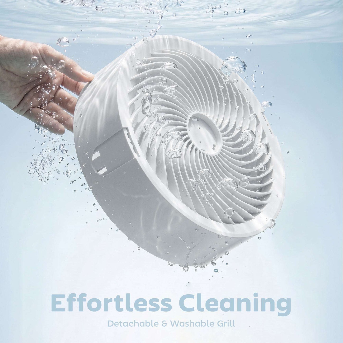 Pedestal Standing Fan | 20dB Sleep Mode | 8 Speeds | 9.5m³/min Airflow | 3D Oscillation | Aromatherapy Pad | Blue Mood Light | Detachable Grill | 5m Remote | 12H Timer | 50W | 110cm | White