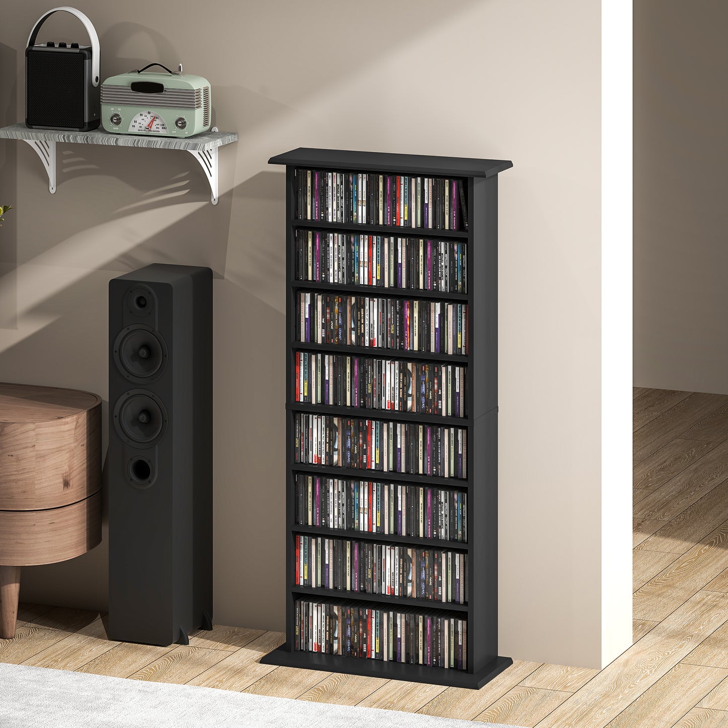 360 CD Storage Unit - Black