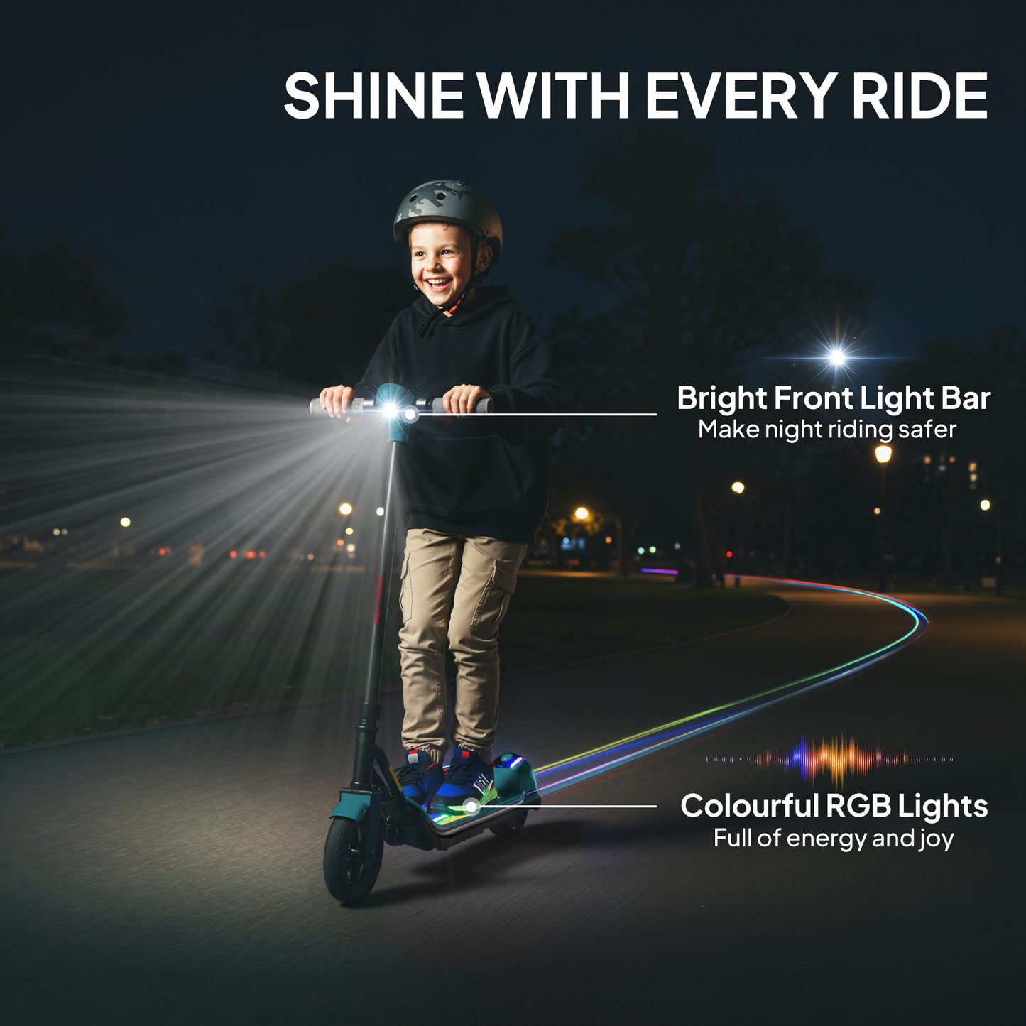 SPORTNOW Electric Scooter for Kids, with LED Display, Green / Black / Pink / Orange