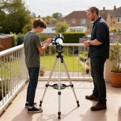 Astronomy Telescope for Adults and Beginners with 70 mm Aperture, Carry Bag, White