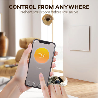 Wifi Smart Electric Heater, Far Infrared, Wall Mounted - 520W