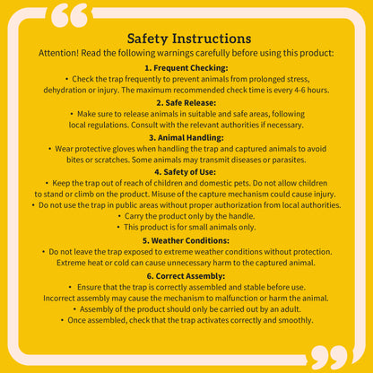 Outsunny Humane Metal Rat Trap with Single Door, for Small Animals, Dark Green