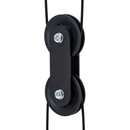 Multi Home Gyms with Cable Pulley System, Cable Crossover Machine with 4 Handles for Full Body Strength Training, Power Rack, Black
