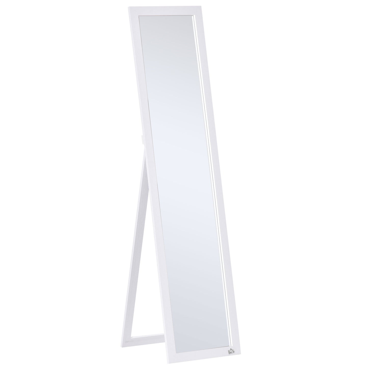 Full Length Mirror for Bedroom, Free Standing Dressing Mirror, Wall Mirror for Living Room, 37 x 154 cm, White