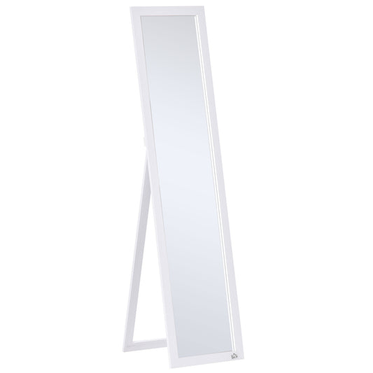 Full Length Mirror for Bedroom, Free Standing Dressing Mirror, Wall Mirror for Living Room, 37 x 154 cm, White