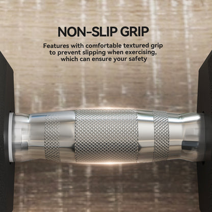 25KG Rubber Hex Dumbbell Portable Hand Weights Dumbbell Home Gym