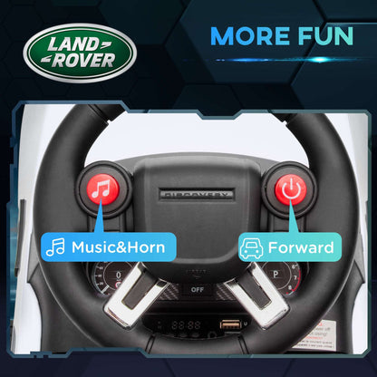 AIYAPLAY 2 in 1 Land Rover Licensed 6V Kids Electric Ride On Car Sliding Car w/ Headlights Music, for 18-60 Months