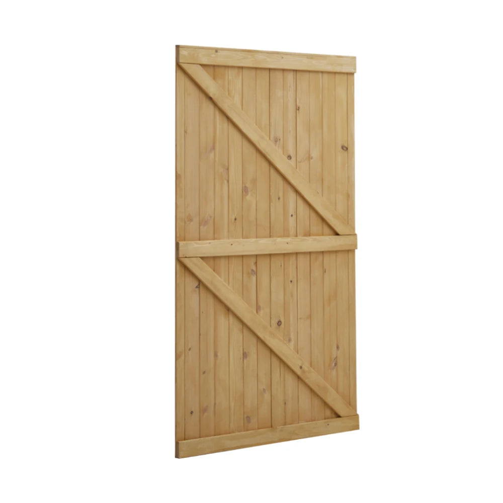 Pine Wood Garden Gate with Latch And Hinges Wooden Security Barrier Fence For Home, Patio Or Outdoor Space