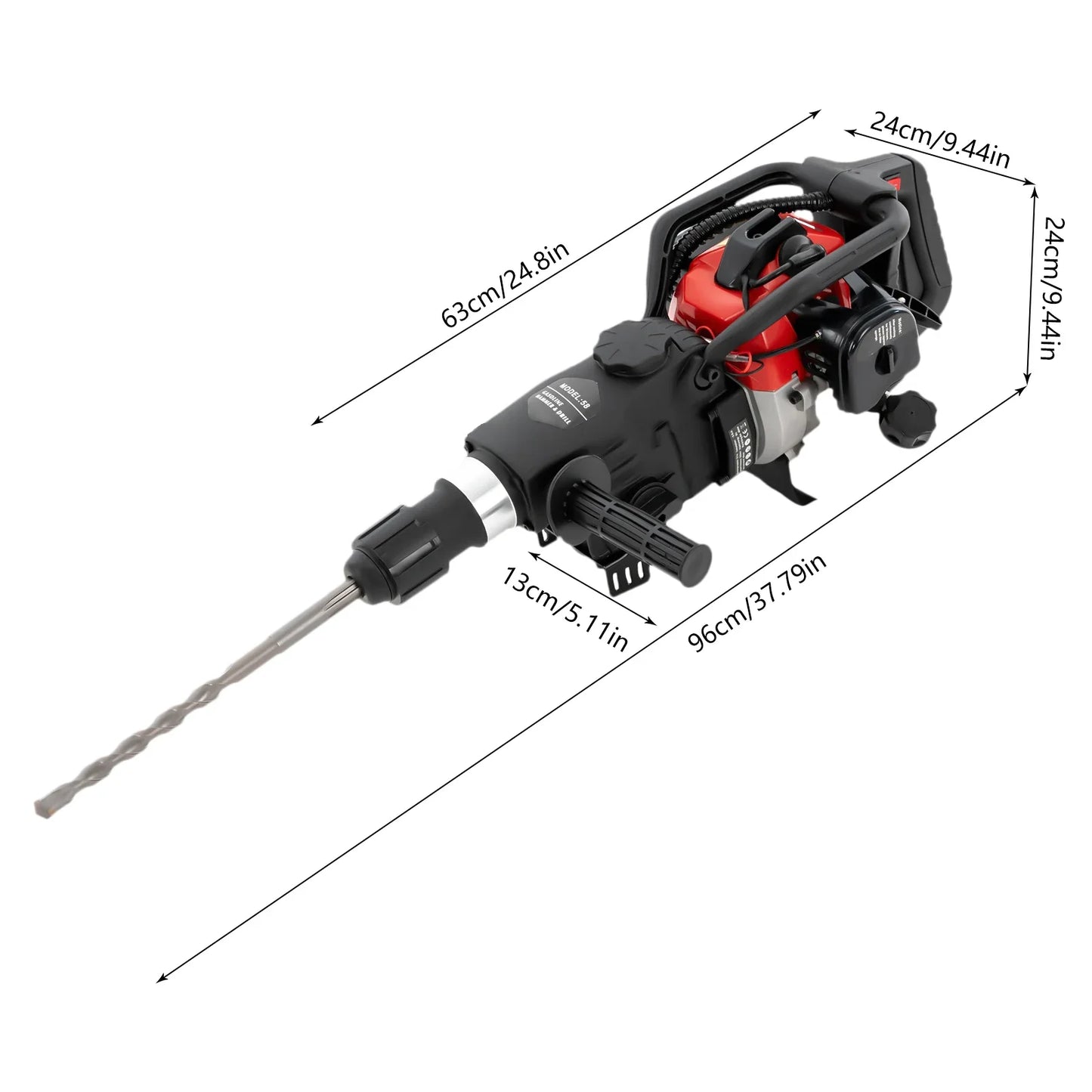 Demolition Jack Hammer 1000W Multiple Functions Power Impact Hammer Picks for Ground Slotting, Rock Breaking
