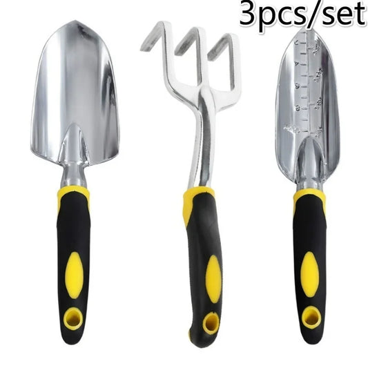 New 4/5Pcs Garden Tool Set Garden Shovel Transplant Trowel Hand Rake Weed Puller Garden Fork Pruning Shear for Planting Weeding