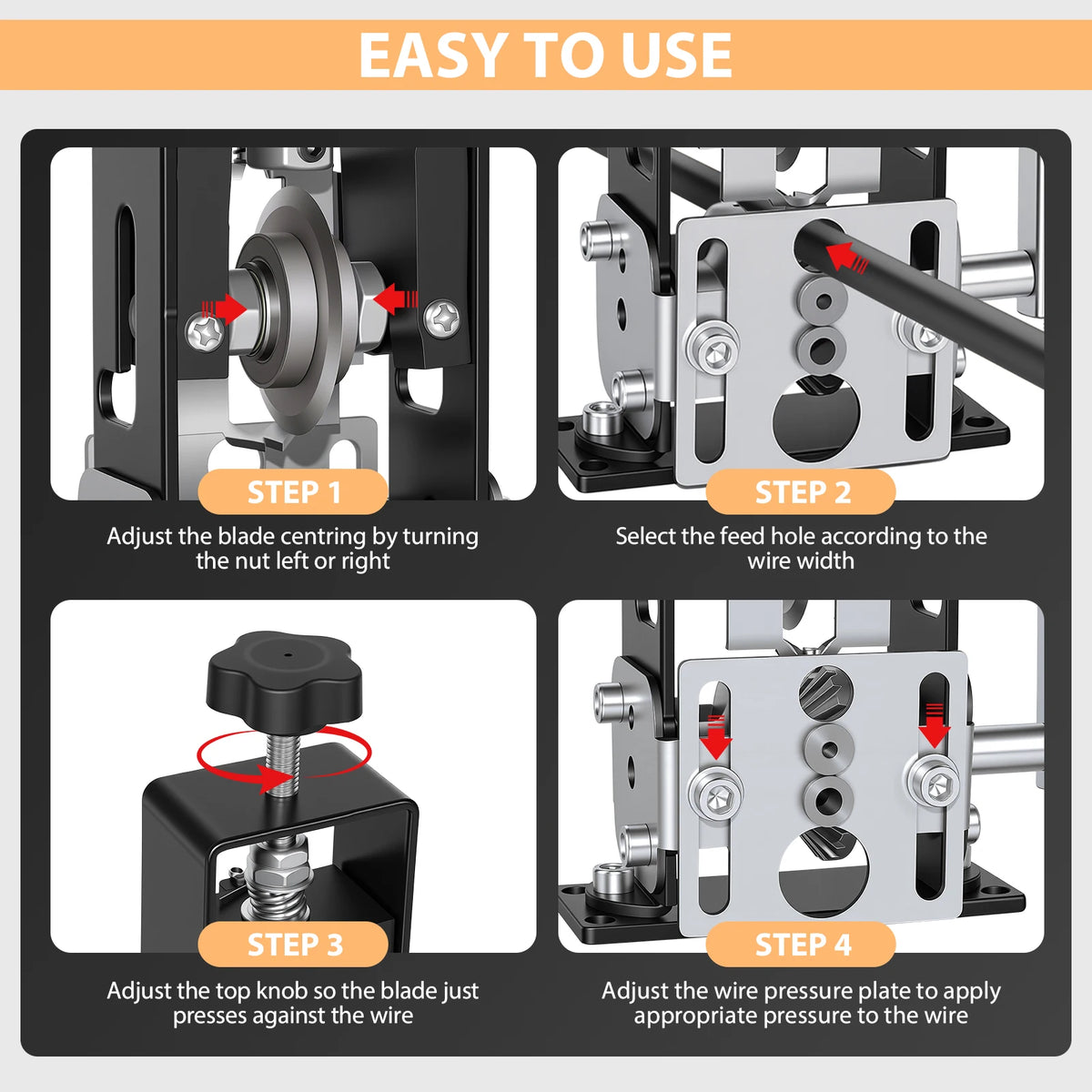 Wire Stripper 2-25Mm Tool Wire Stripper Machine for Hand Crank or Drill Powered Manual Can Be Fixed or Removed Cable Stripper
