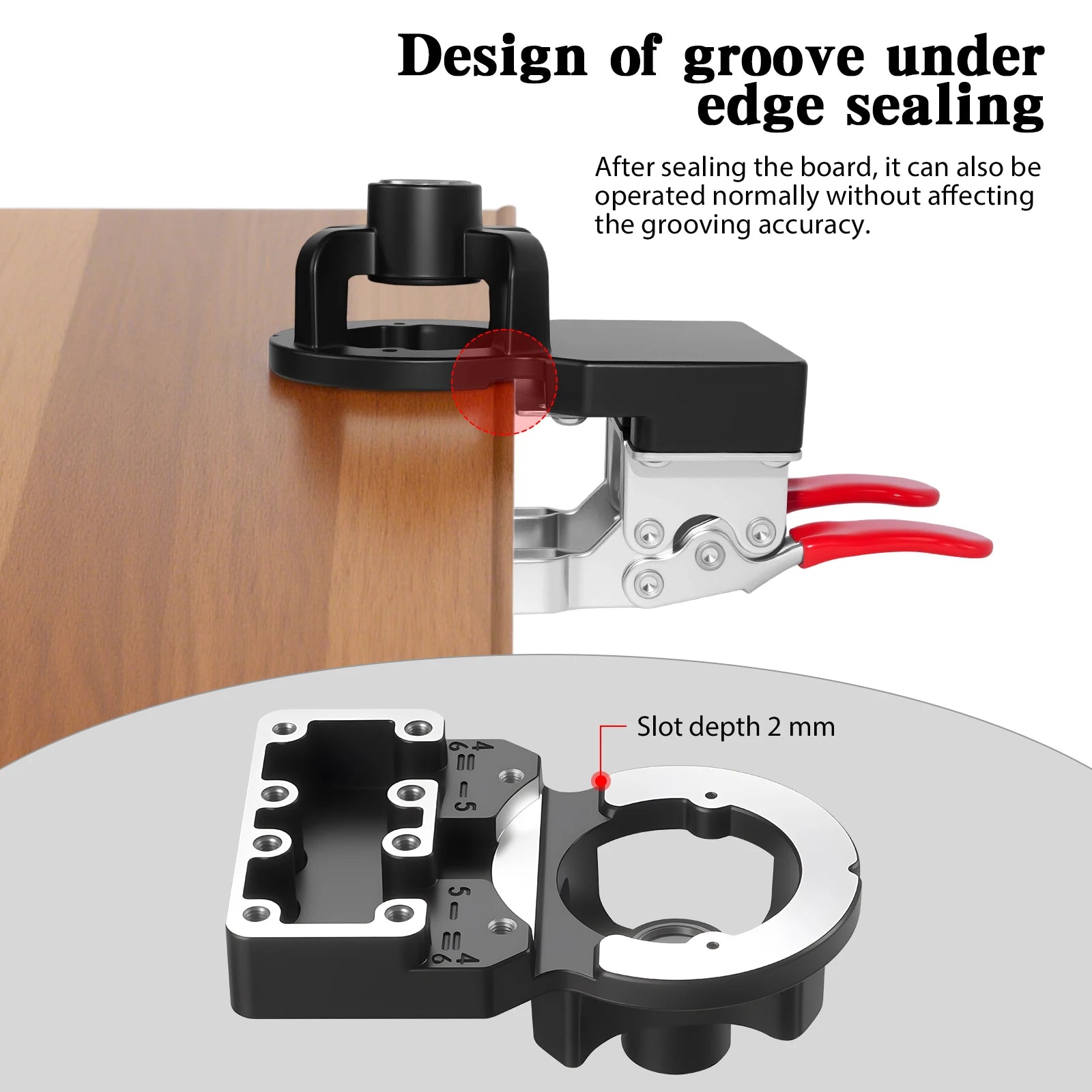 Metal Concealed Hinge Jig, 35MM Cabinet Hinge Jig Drilling Hole Puncher with Quick Clamp， Accurate Hinge Drill Jig Woodworking