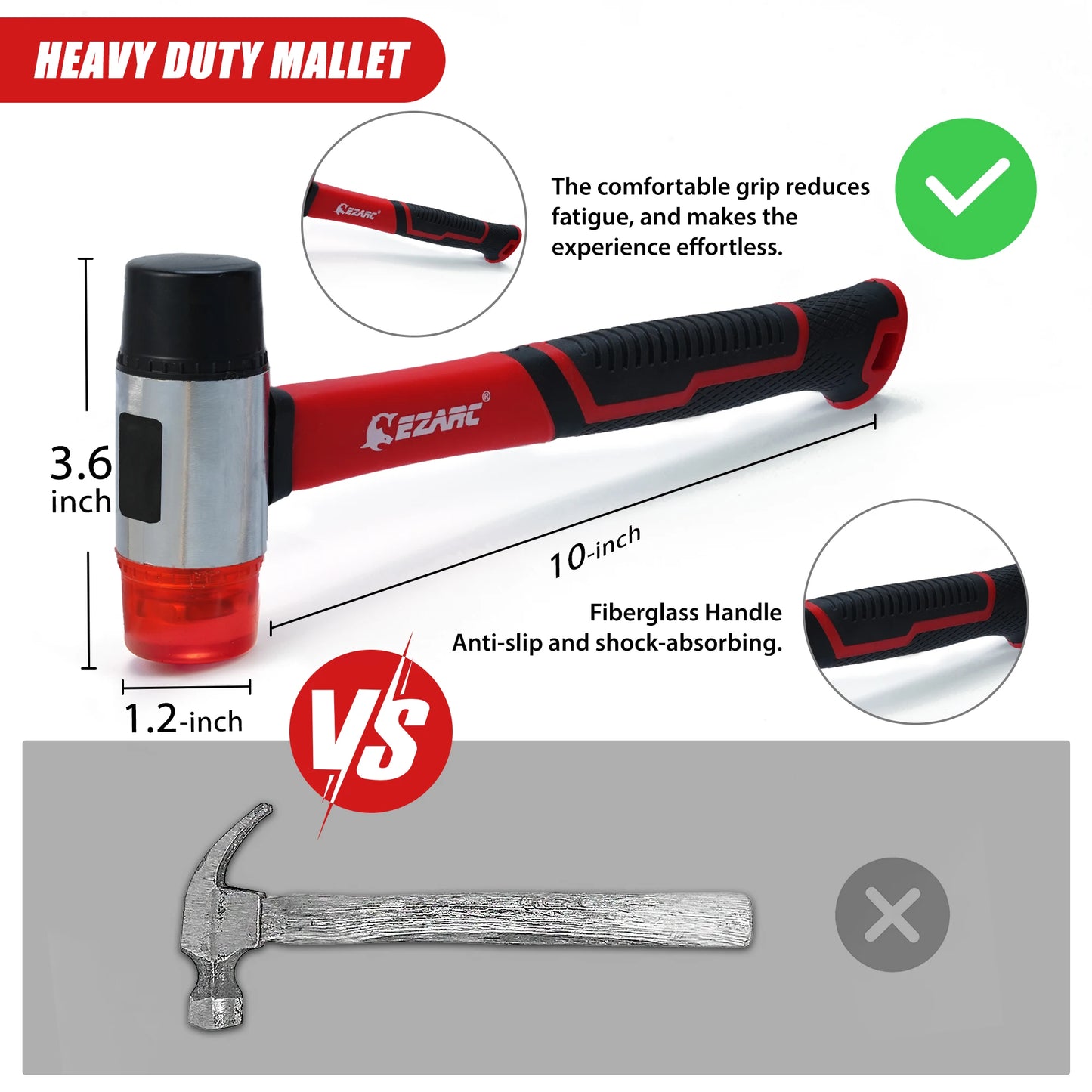 EZARC 55PCS Flooring Tools for Vinyl Plank & Laminate with Heavy Duty Pull Bar, Tapping Block, Knee Pads, Nail Puller, Spacers