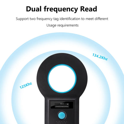 Handheld Animal Pet Microchip Reader EMID FDX-B(ISO11784/85) Animal RFID EMID Reader Pet Chip ID Scanner for Cat Dog Pet Animal