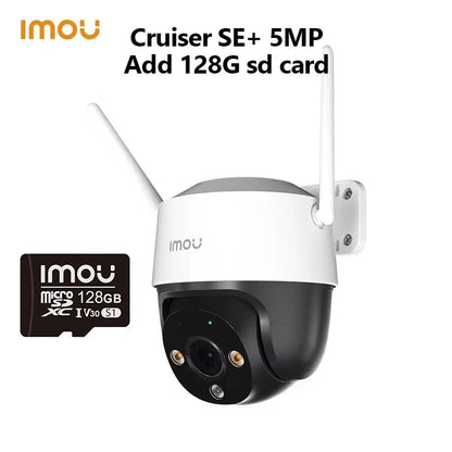 IMOU Cruiser SE+ 5MP Wi-Fi Camera Outdoor Smart Night Vision 8X Digital Zoom AI Human Detection IP66 Weatherproof PT Camera