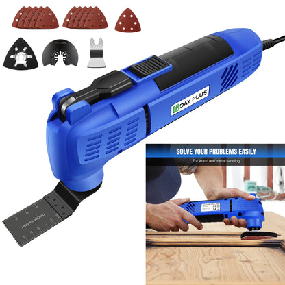 3800W Electric Corded Oscillating Multi Tool 22000RPM, 3°Oscillation Angle For Cutting, Sanding, Scraping, Quick-Fit