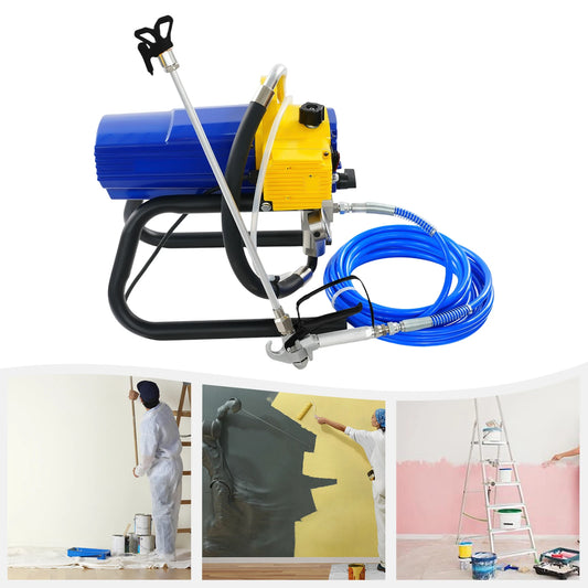 1800W Wall Paint Sprayer, 220V Electric Sprayer With 9M Hose 3600Psi For Wall Interior & Exterior Industrial Painting