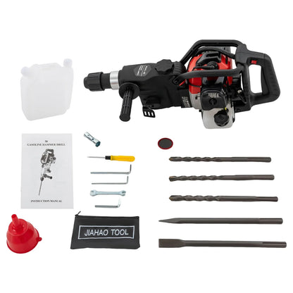 Demolition Jack Hammer 1000W Multiple Functions Power Impact Hammer Picks for Ground Slotting, Rock Breaking