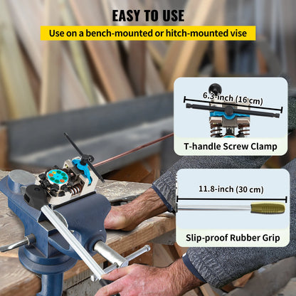  Brake Line Flaring Tool 45° Double Flares for 3/16" 1/4" 5/16" 3/8" Tube Size Suitable for Soft Metal of Copper Lines
