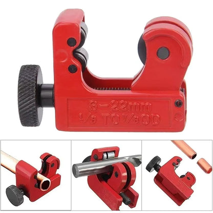 STONEGO Mini Pipe Cutter | 3–22mm Cutting Diameter | Zinc Alloy Body & Cutting Wheel | Cuts Copper Brass Aluminium | 51mm Length | Compact for Tight Spaces | Plumbing Automotive Electrical