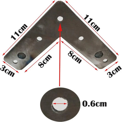 Hairpin Table Legs Set Metal Steel Legs, 3 Rod Modern Style with Feet Protector & Screw For Furniture