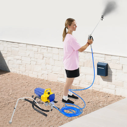 1800W Wall Paint Sprayer, 220V Electric Sprayer With 9M Hose 3600Psi For Wall Interior & Exterior Industrial Painting