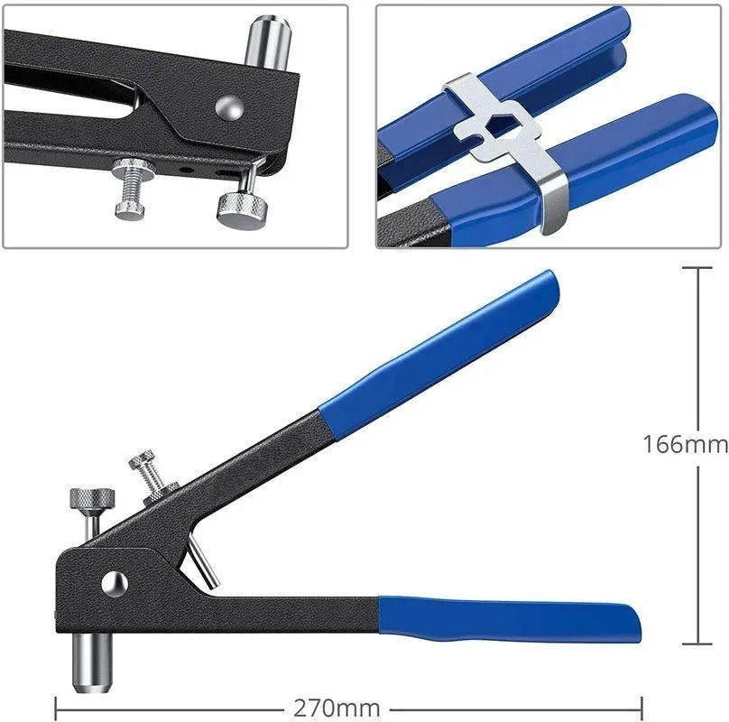 86Pcs Heavy Duty Blind Rivet Nut Kit Set Riveter Tool Rivet Nut Gun Thread Hand Riveter Rivet Gun Threaded Insert Tool
