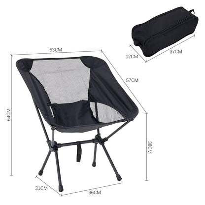 Portable Folding Camping Chair For Camping, Hiking Fishing, Beach Days