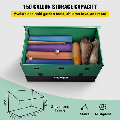 Outdoor Storage Box Patio Deck Box 454 Litre Waterproof PE Tarpaulin Patio & Garden Furniture Home & Garden