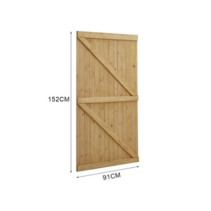 Pine Wood Garden Gate with Latch And Hinges Wooden Security Barrier Fence For Home, Patio Or Outdoor Space