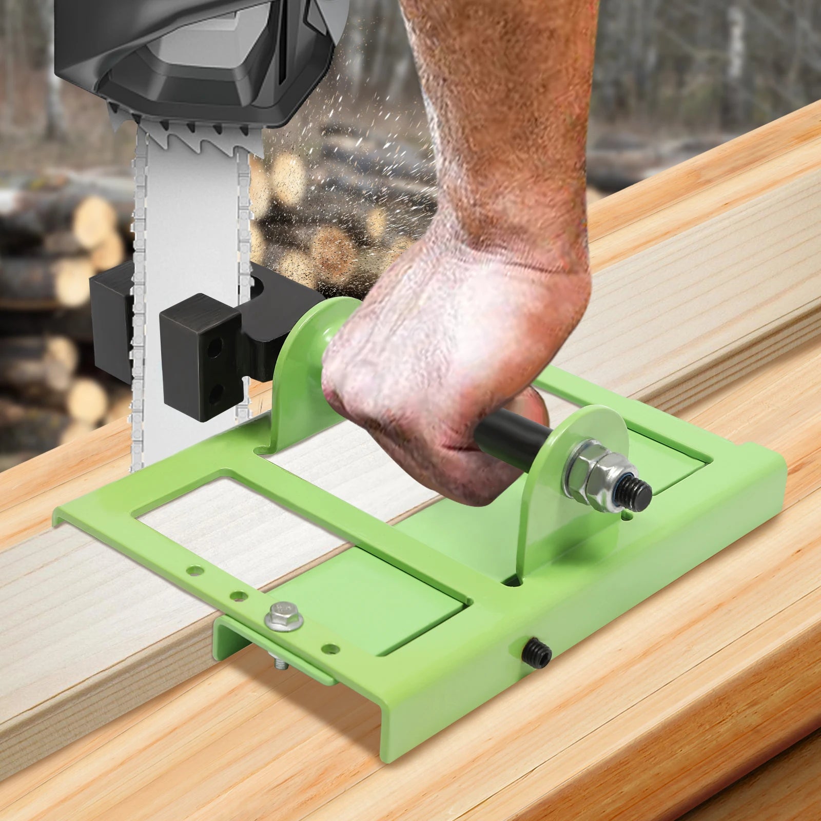 Vertical Chainsaw Mill Wood Lumber Cut Guide Saw Rail Chainsaw Woodworking Tool