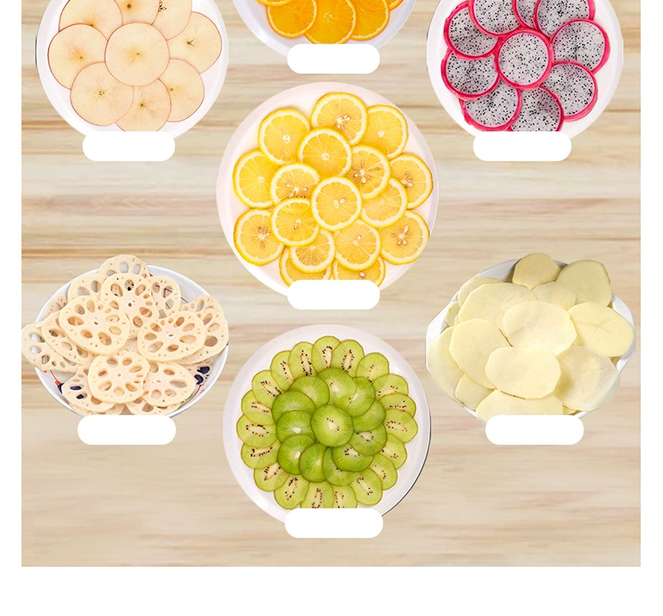 Wooden Vegetables Fruit Salad Cutter Adjustable 0.5-7mm Slicer Chopper Tomato Onion Cabbage Shredder Chip