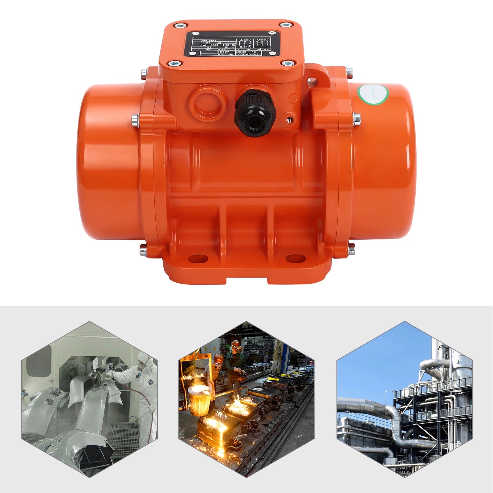 3 Phase Vibration Motor 180W Concrete Vibrator Asynchronous Vibrator Motor