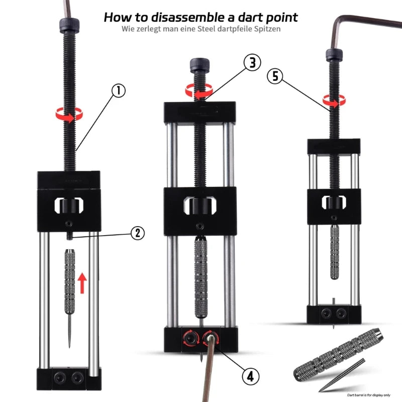 Dart Point Needle Removal Kit for Engineered Darts Points Repointer Remover Tool Kit