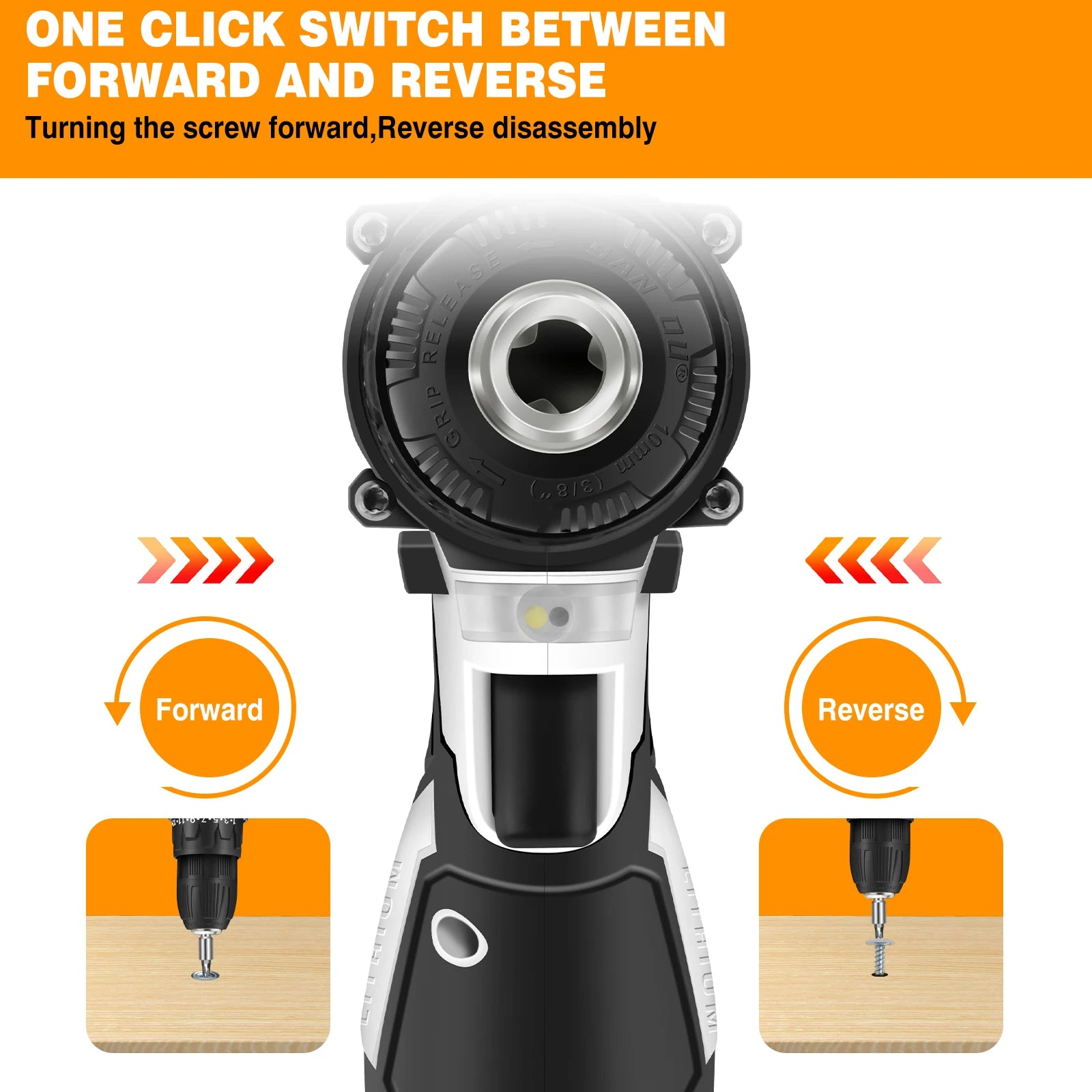 2-In-1 Cordless Drill & Electric Spin Scrubber Cleaning Brush Combi Set With Battery And Charger 25+1 Keyless