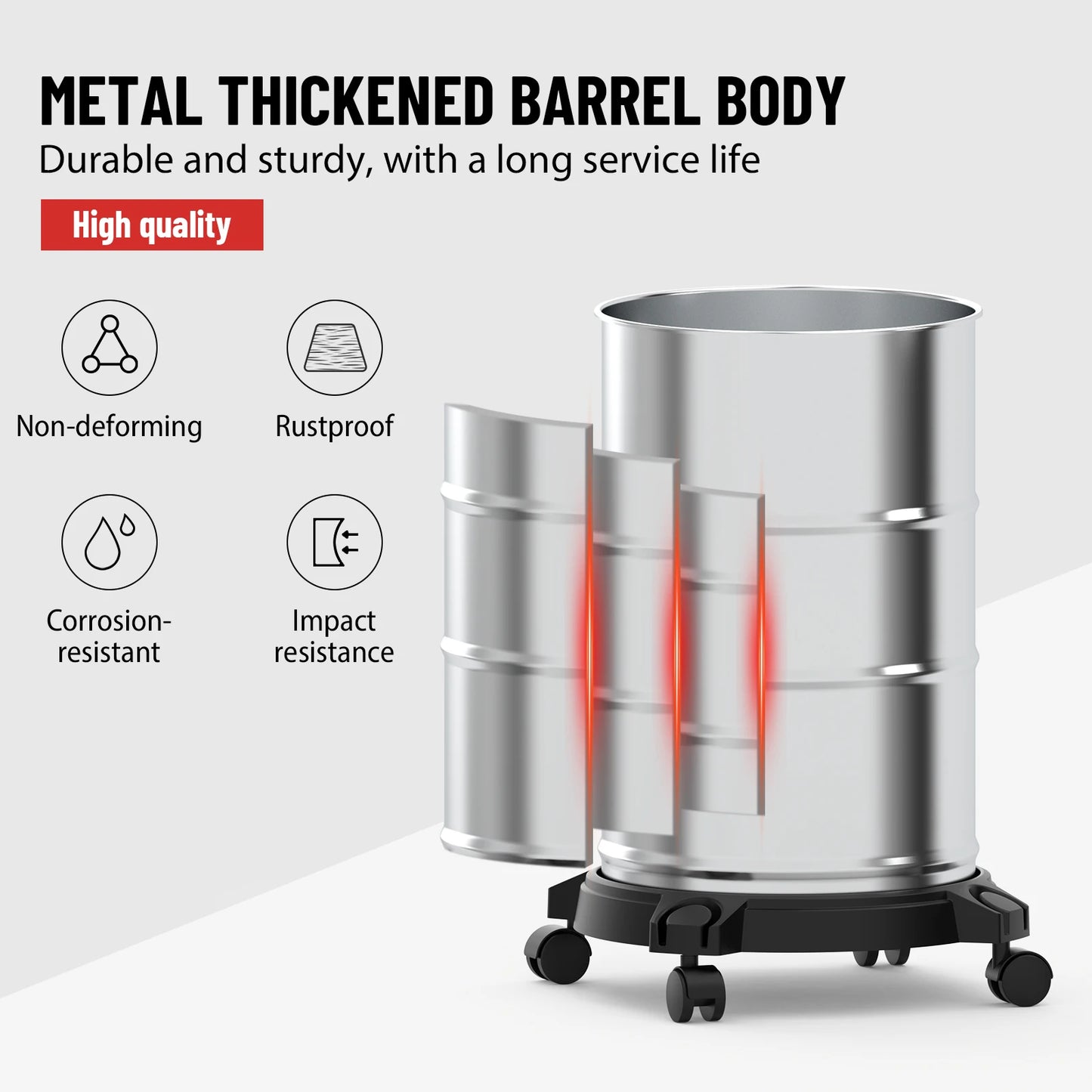1200W Heavy Duty Wet Dry Vacuum, 20L Industrial Strength For Garage, Car, Workshop, Commercial Use, Blower & Suction Modes