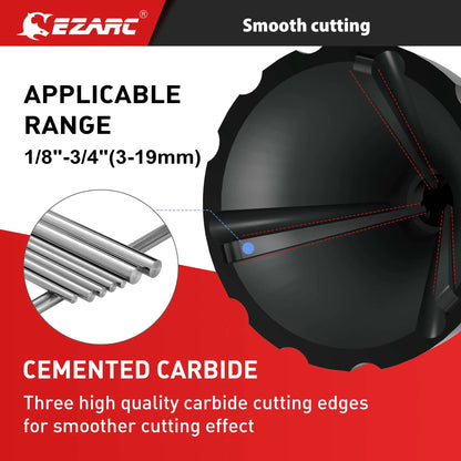 EZARC External Chamfer Deburring Chamfer Tool, Internal Countersink Drill Bit, Remove Burr Fits 3-19mm