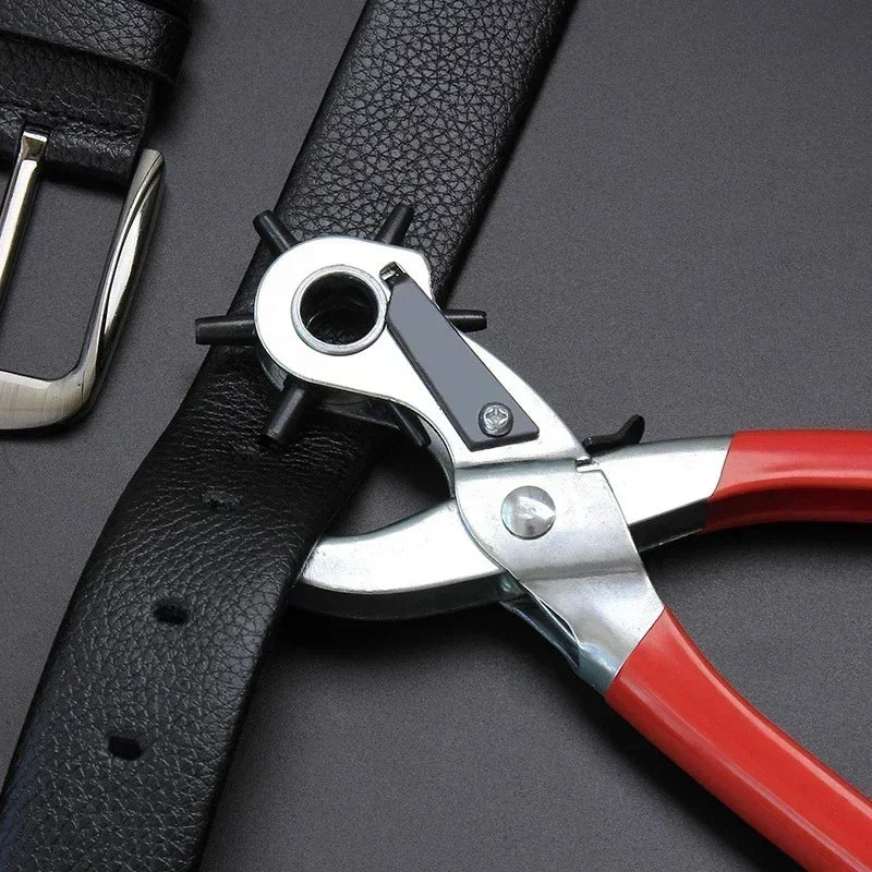 Multi Functional Leather Punching Tool Watch Strap Belt Cowhide Manual Punches Labor-Saving Pliers DIY Handicraft Accessories