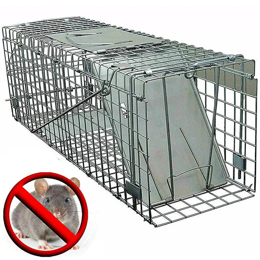 One-Door Live Humane Animal Traps Cage Catcher Rat Trap For Mouse Squirrel Rabbit Trap, Catch and Release