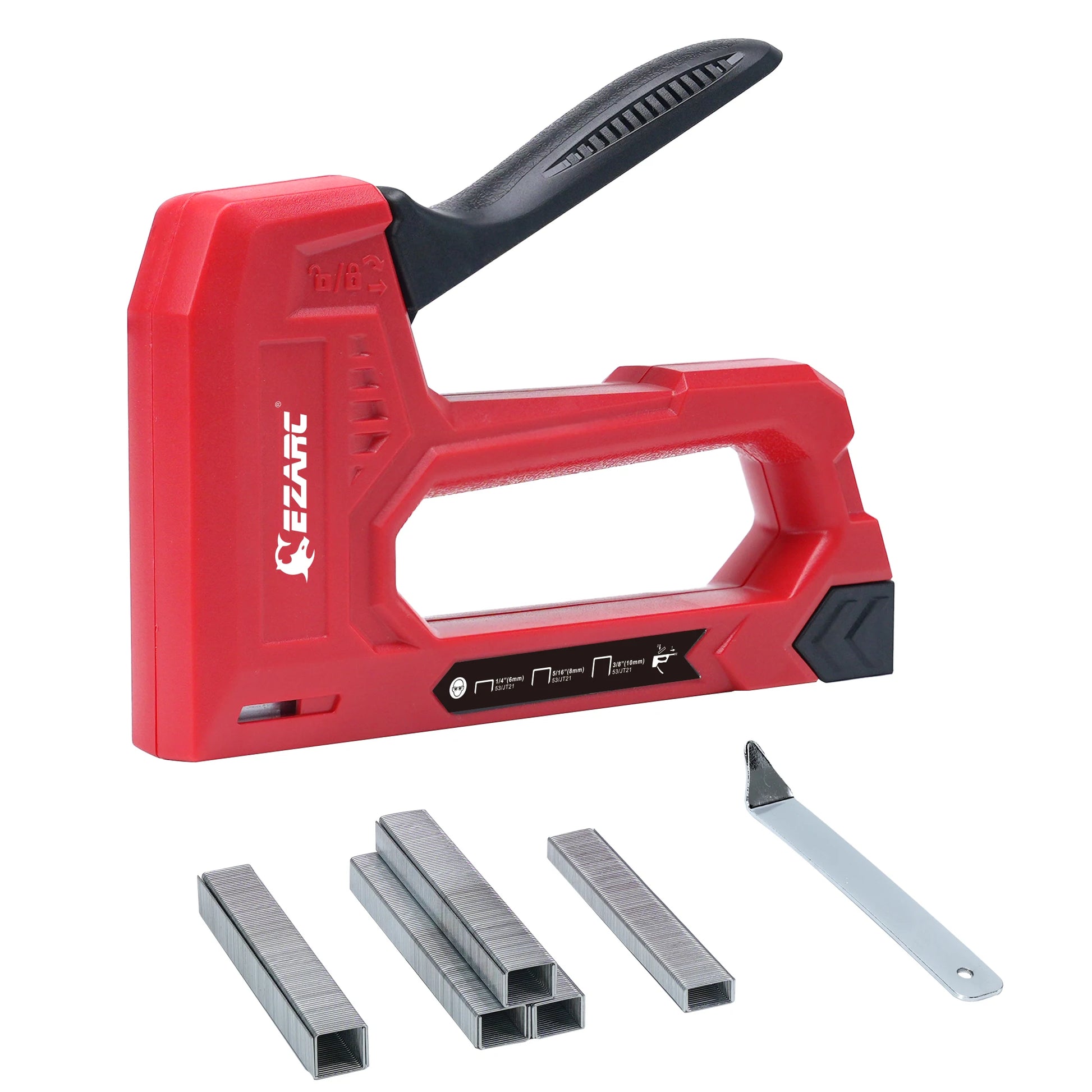 EZARC Hand Staple Gun Kit for Woodworking With 1000 Staples And Staple Remover, Light Duty Stapler And Nail Gun