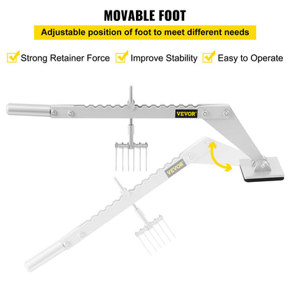 Dent Pull Bar 6 Claw Hook Dent Puller Single Leg Levelling Portable Dent Pull Bar Aluminum Alloy for Car Dent Repairing