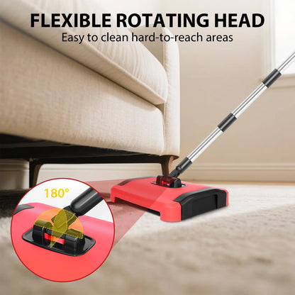 Manual Carpet Cleaner Carpet Sweeper With Detachable Cleaning Comb For Efficient Cleaning For Carpets, Rugs And Indoor Floors