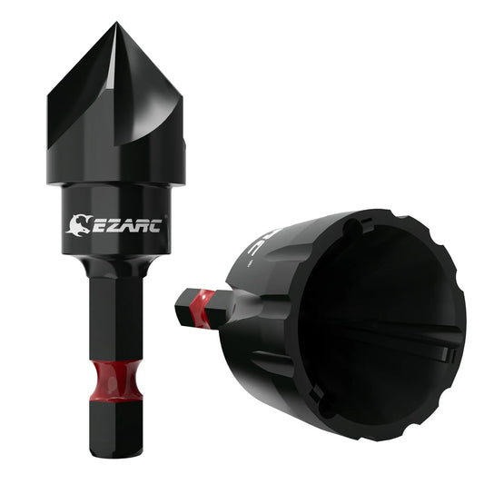 EZARC External Chamfer Deburring Chamfer Tool, Internal Countersink Drill Bit, Remove Burr Fits 3-19mm