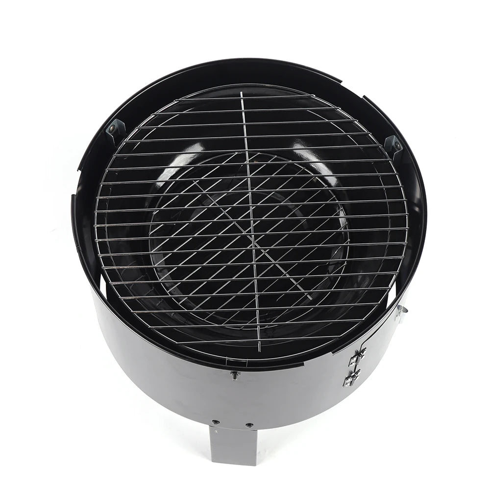 BBQ Smoker Oven Charcoal Smoker Smoker Cabinet Smoker Bin Thermometer for Outdoor Barbecue Meat Food