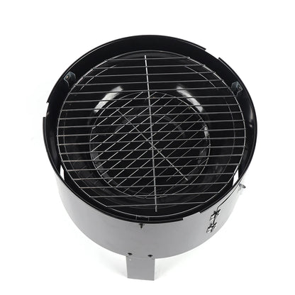 BBQ Smoker Oven Charcoal Smoker Smoker Cabinet Smoker Bin Thermometer for Outdoor Barbecue Meat Food
