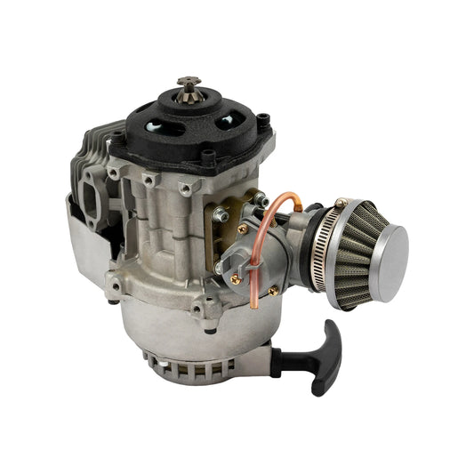 2-Stroke 49Cc Engine Motor Mini Bike Pocket Bike Engine 3HP 12500Rpm Air Cooled Pull Start for Mini Bike Pocket Bike Moped